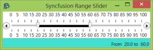 A Syncfusion RangeSliderControl 