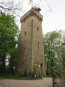 The watch tower at the top of the hill south of Bingen