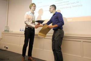 Zack Batik receives his certificate from Niels Hallenberg