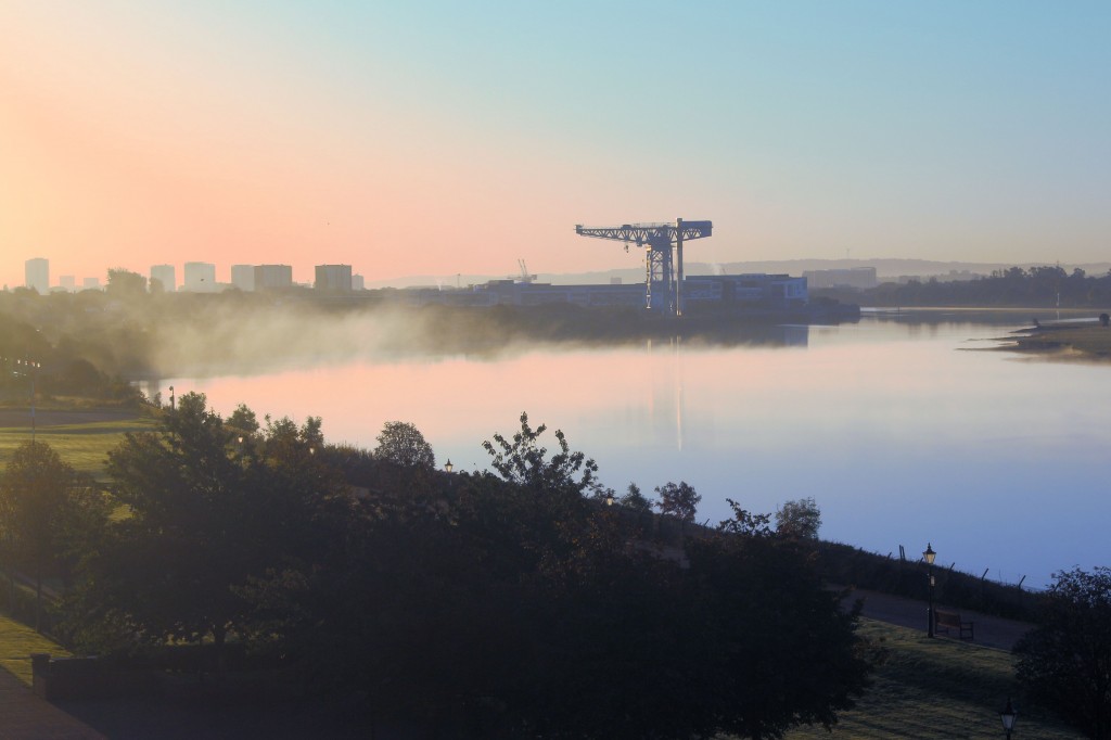 Mist on the River Clyde at dawn