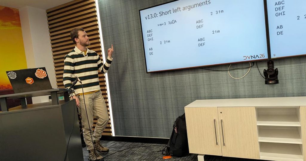 Asher presents a slide about short left arguments